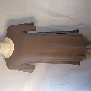 Azules ava A line tunic chocolate mocha small new in package